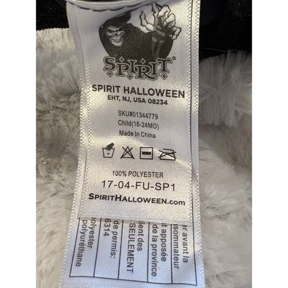 Spirit Halloween Skunk Belly Baby Costume TODDLER 18-24 Months 2 Piece - Picture 3 of 5